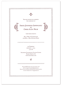 ceremony invitation
