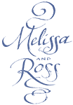 Melissa and Ross lettering